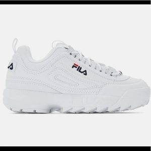 White Womens Filas